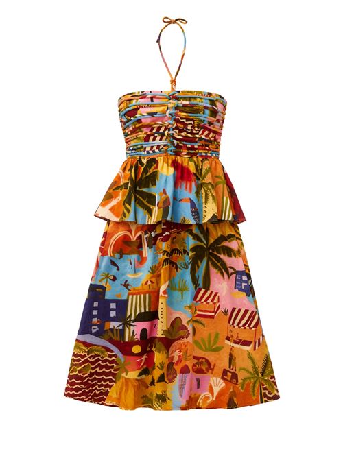 Tropical Painting Dress FARM RIO | 348371TROPICALPAINTING26098